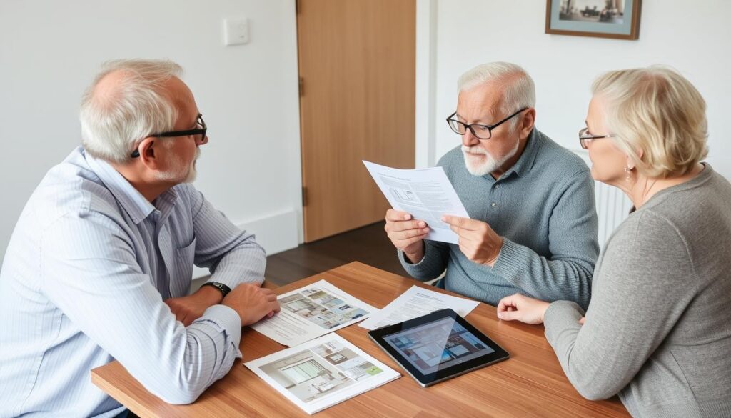 Beratungsgespräch zu Zuschüssen für seniorengerechtes Bad in Ulm