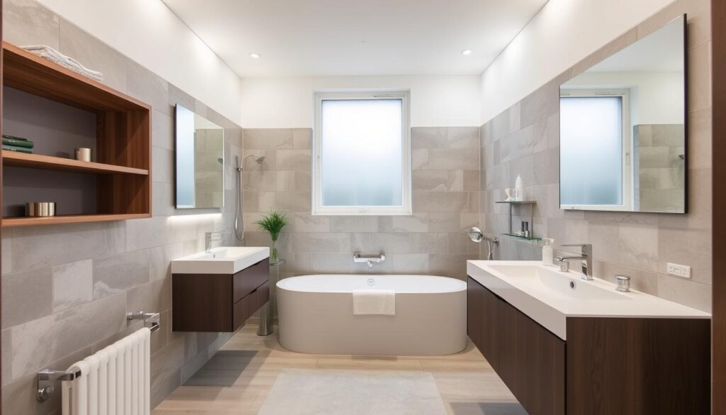 Fertiggestelltes Badezimmer nach einer Komplettbad Sanierung in Cuxhaven