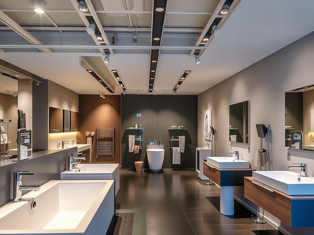 Hansgrohe Premium Armaturen im Bad in der Ausstellung von Bad &amp; Heizung