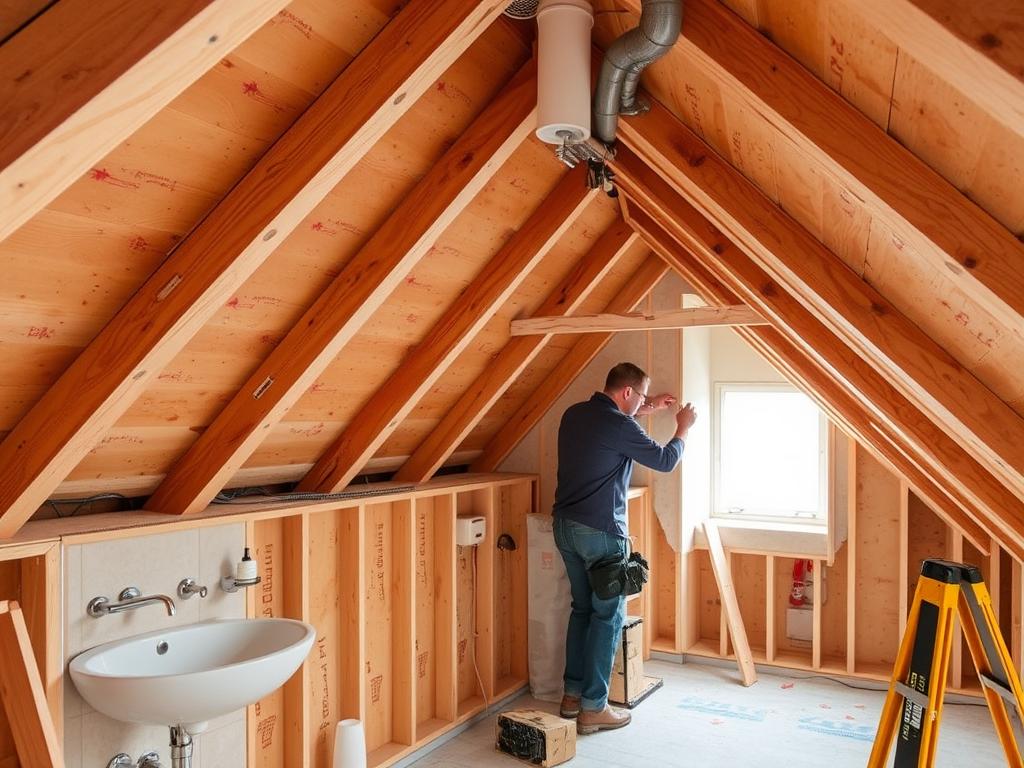 Herausforderung Dachschräge bei Badrenovierung Dachgeschoss in Hannover