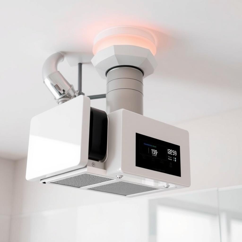 Hocheffizientes Lüftungssystem mit Wärmerückgewinnung für Trierer Badezimmer