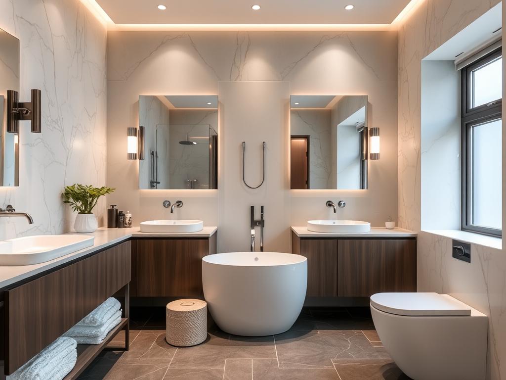 Kompletter Badumbau mit Luxusausstattung in Leipzig