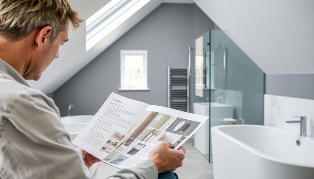 Kostenoptimierung bei Dachschräge im Bad in Sindelfingen