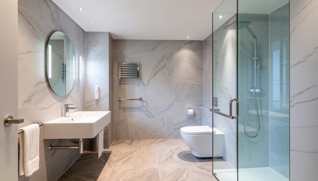 Luxuriöses barrierefreies Badezimmer in Köln mit hochwertiger Ausstattung