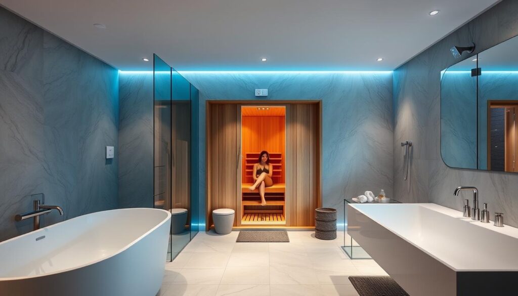 Luxusbad mit Sauna als Investition in Wohlbefinden und Immobilienwert in Giessen