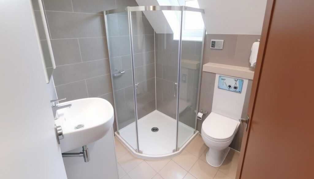 Modernes Badezimmer in Paderborn nach Teilrenovierung mit neuer Dusche