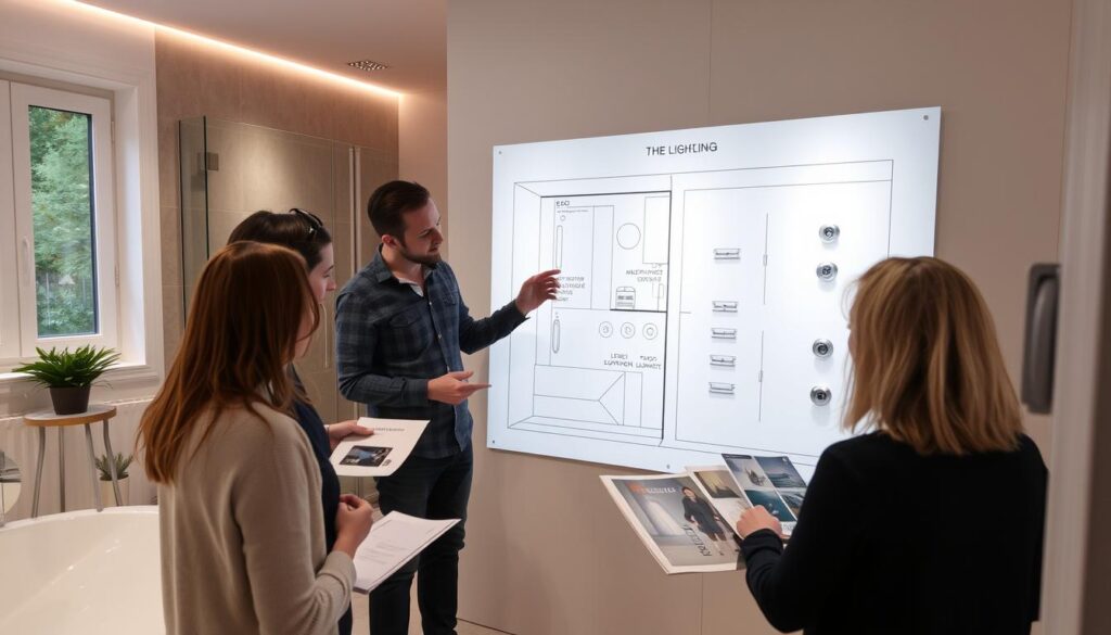 Planung eines Lichtkonzepts für ein Badezimmer in Siegen