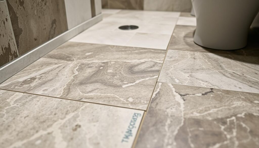 Rutschfeste Bodenfliesen in einem barrierefreien Badezimmer