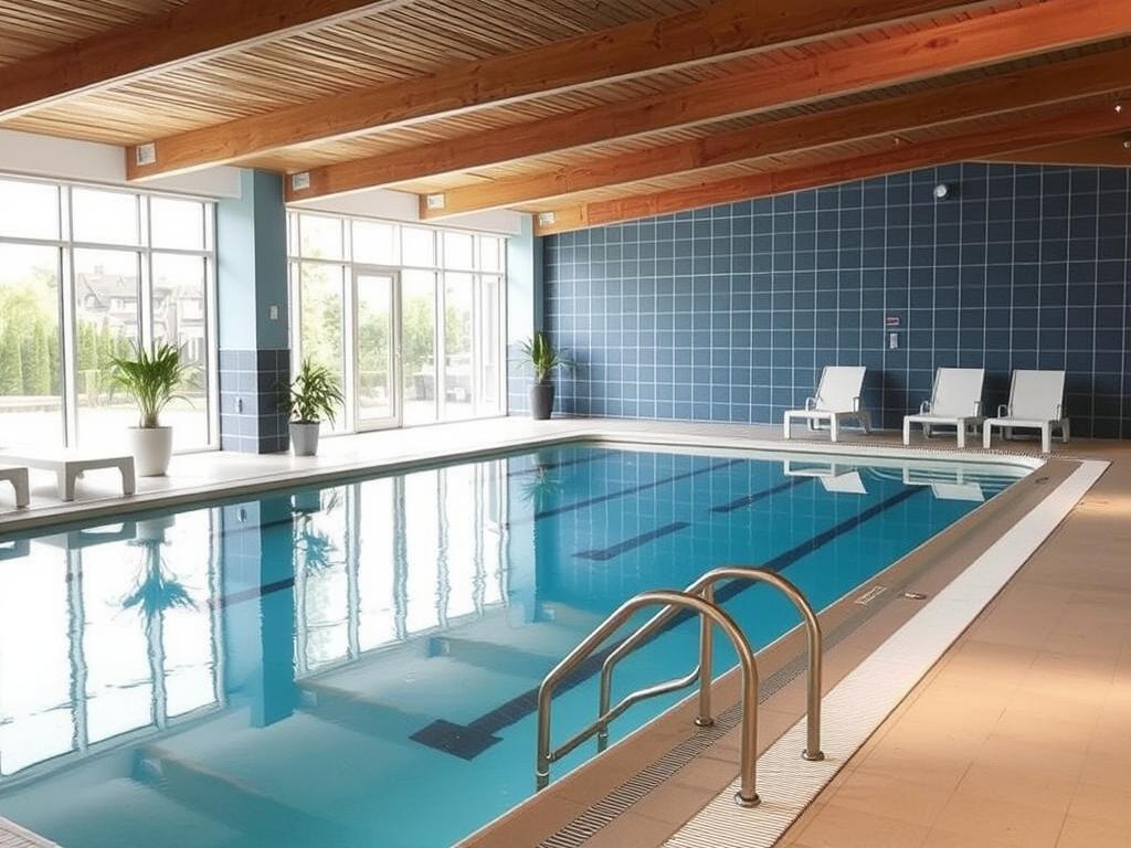 Schwimmbecken in einem Standard-Wellnessbad in Regensburg