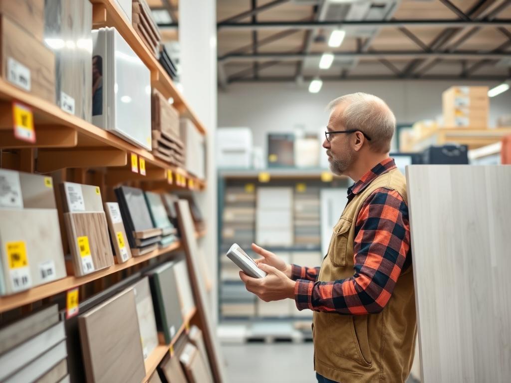 Selbst beschaffte Materialien für Dachschräge im Bad in Sindelfingen