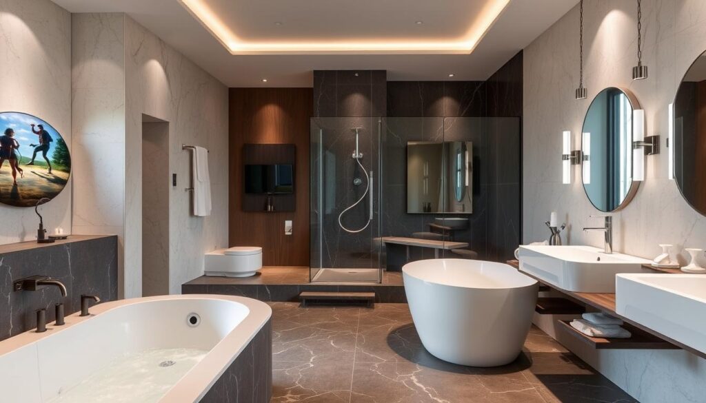 Ultimatives Luxusbad in Mannheim mit Sauna, Whirlpool und exklusiven Materialien