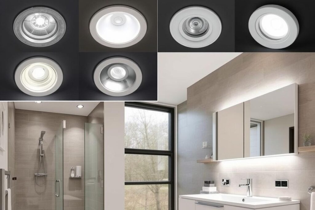 Verschiedene Anwendungen von LED-Spots in einem Siegener Badezimmer mit durchdachtem Lichtkonzept