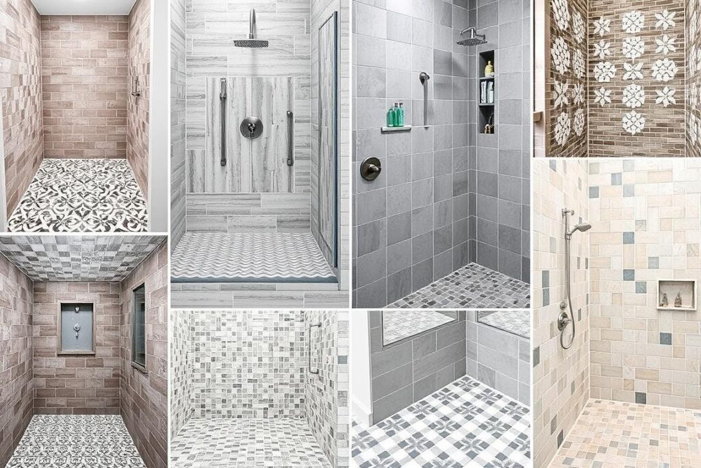 Verschiedene Fliesendesigns in Gera Duschen