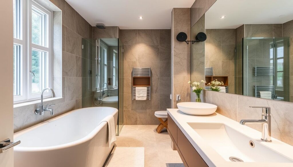 Wertiges Badezimmer mit Premium Armaturen im Bad Würzburg als Verkaufsargument